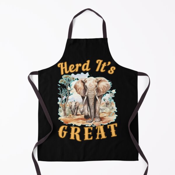 Item preview, Herd It’s Great. watercolor elephant designed and sold by ElephantVibes.