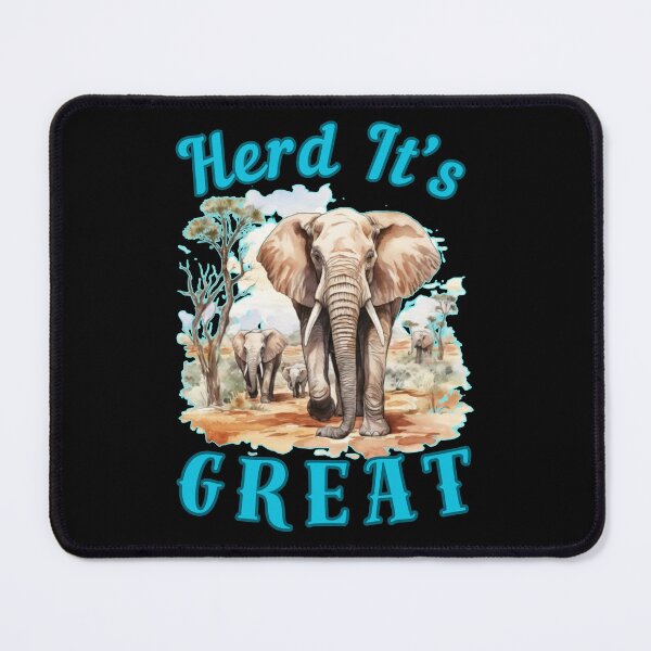 Item preview, Herd It’s Great. adorable elephant designed and sold by ElephantVibes.