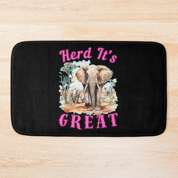 Item preview, Herd It’s Great. elephant saying designed and sold by ElephantVibes.