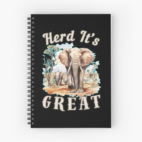 Item preview, Herd It’s Great. elephant quote designed and sold by ElephantVibes.