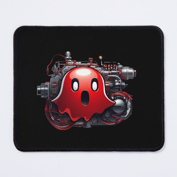 Item preview, Luminous Smile: Charm of the Mechanical Red Ghost designed and sold by Artedig.