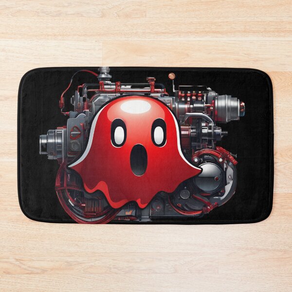 Item preview, Luminous Smile: Charm of the Mechanical Red Ghost designed and sold by Artedig.
