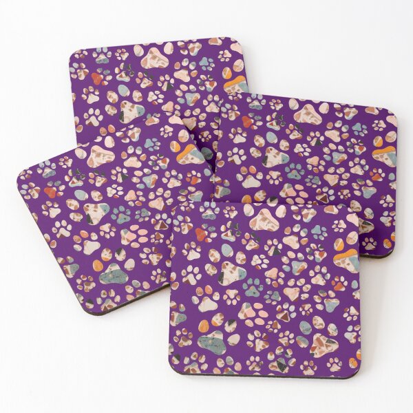 Item preview, Multicolor Terrazzo Texture Dog Paw Seamless Pattern. Terrazzo Texture Paw pattern designed and sold by DesignHouse07.