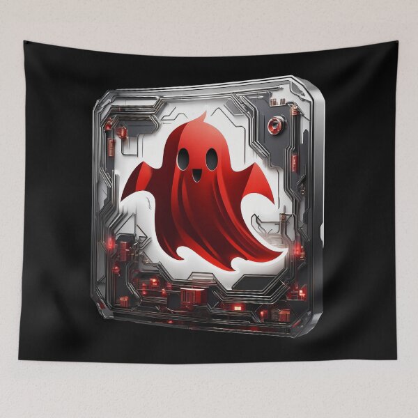Item preview, Contagious Laughter: Funny Mechanical Red Ghost designed and sold by Artedig.