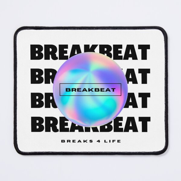 Item preview, BREAKBEAT - Y2K Breaks 4 Life (Black) designed and sold by Discothreadz.