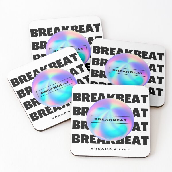 Item preview, BREAKBEAT  - Y2K Breaks 4 Life (Black)  designed and sold by Discothreadz.