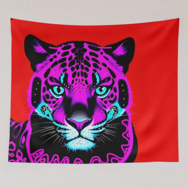 Item preview, Neon Jungle cat designed and sold by Kosm1kuniverse.