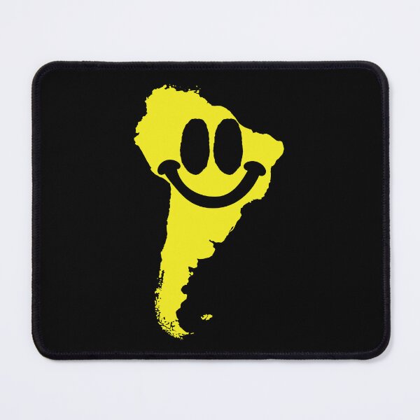 Item preview, Grin and Map It: South America Edition! Unleash the Continent's Cheer with this Smiley-Faced Design! designed and sold by pelagio.