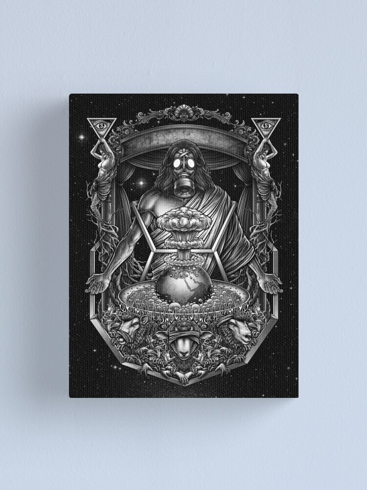 Thumbnail 1 of 3, Canvas Print, Population control designed and sold by Winya.