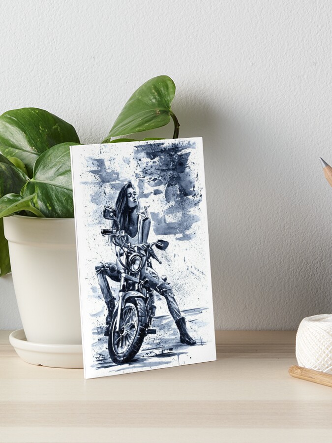 Biker Girl | Art Board Print