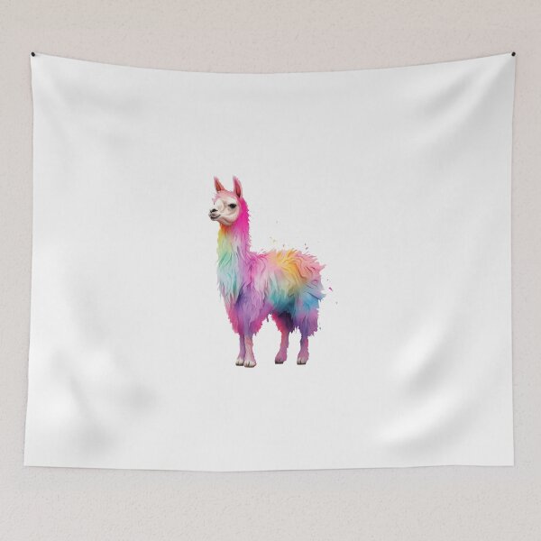 Item preview, Beautiful Rainbow Llama designed and sold by TyGuySupply.