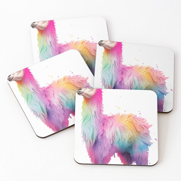 Item preview, Beautiful Rainbow Llama designed and sold by TyGuySupply.