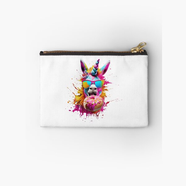 Item preview, Rainbow Llama Unicorn Eating a Donut with Sunglasses designed and sold by TyGuySupply.
