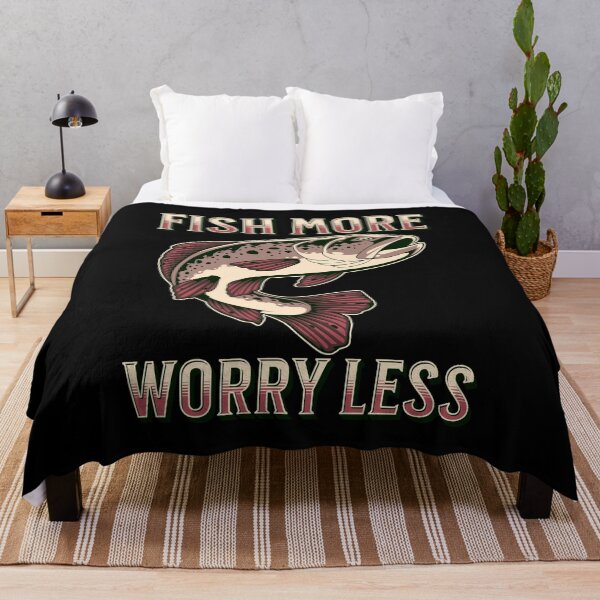 Item preview, Fish More Worry Less designed and sold by Alpha555.
