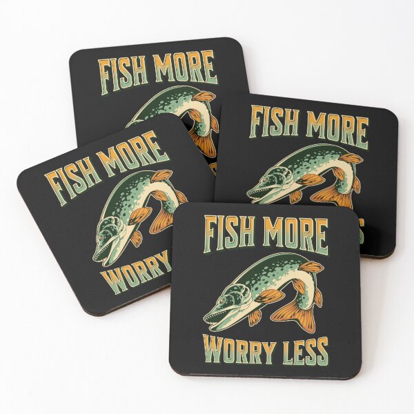 Item preview, Fish More Worry Less designed and sold by Alpha555.