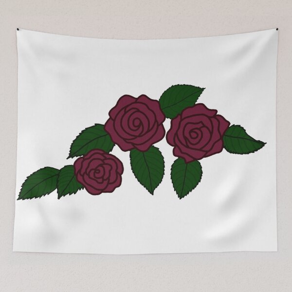 Item preview, Three Roses with Leaves designed and sold by TheBlueChicken.