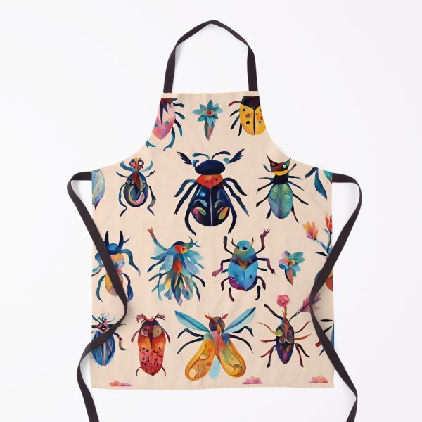 Item preview, Boho Abstract Imaginary Insects Bugs Floral Folk Art Pattern gift for nature lover designed and sold by CORINNE W.