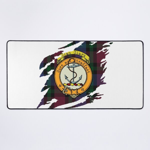 Item preview, Clark Clan Crest Scottish Surname Tartan designed and sold by BagTown Clans.