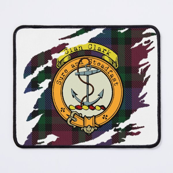 Item preview, Clark Clan Crest Scottish Surname Tartan designed and sold by BagTown Clans.
