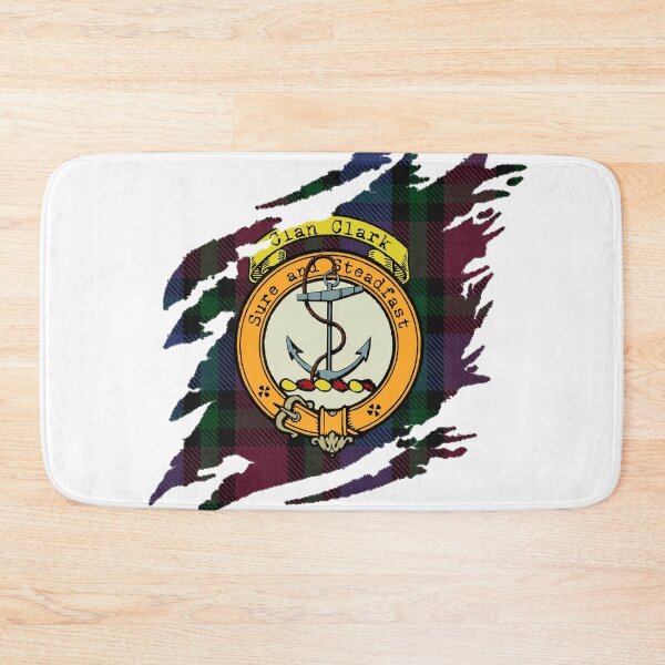 Item preview, Clark Clan Crest Scottish Surname Tartan designed and sold by BagTown Clans.