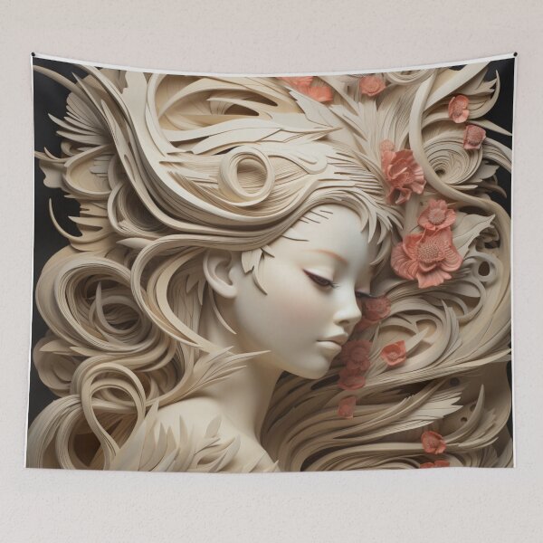 Item preview, Beautiful Asian Siren Art designed and sold by NDMDesignStudio.