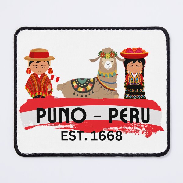 Item preview, Puno - Uros Island -  Peruvian kids and a lhama designed and sold by dwangarts.