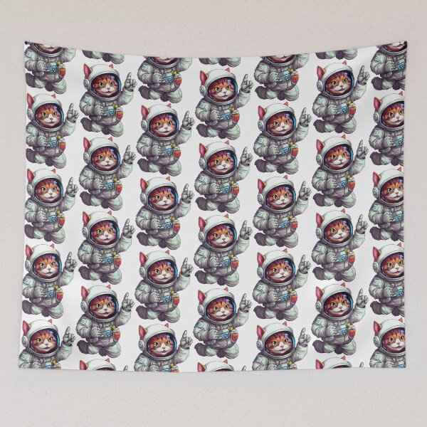 Item preview, Astronaut Kitty in a Spacesuit, Orange Cat Astronaut designed and sold by TyGuySupply.