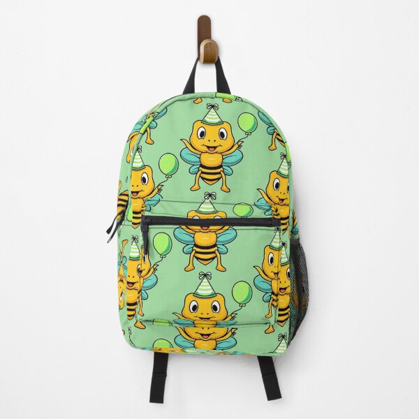 Item preview, Cute bee with party balloons cartoon illustration designed and sold by cubbone.