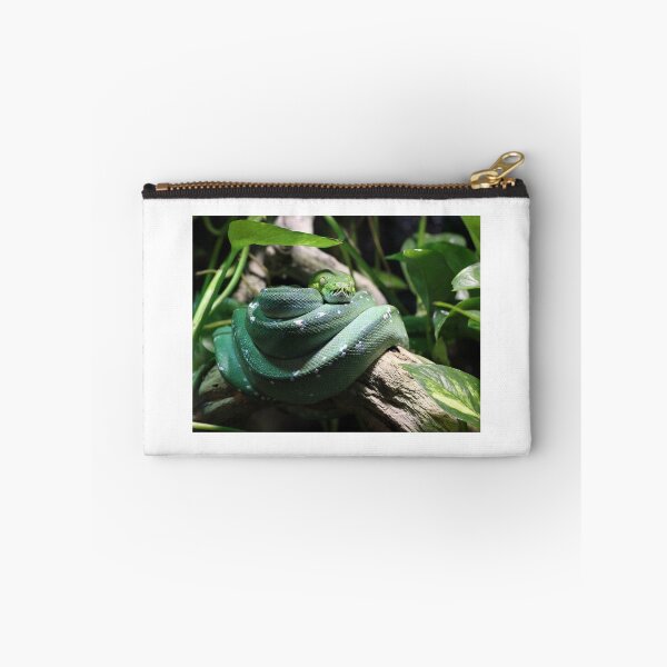 Item preview, green snake on branch in jungle designed and sold by goceris.