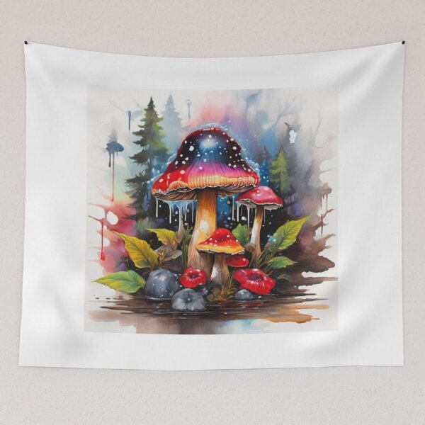 Item preview, fly agaric mushrooms designed and sold by bonjourmadame4.