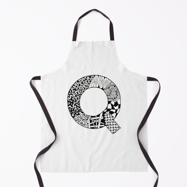 Item preview, Letter Q zentangle designed and sold by SavannaHandmade.