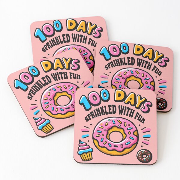 Item preview, 100 Days Sprinkled With Fun Teacher Donuts Cupcakes designed and sold by ArtMeetsPizza.