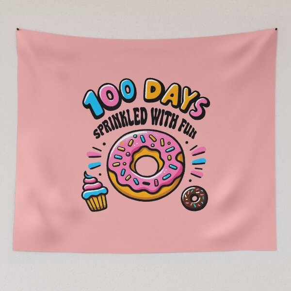 Item preview, 100 Days Sprinkled With Fun Teacher Donuts Cupcakes designed and sold by ArtMeetsPizza.