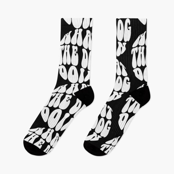 Item preview, What the Dog Doin Text Monochrome Black designed and sold by Meepuruproject.