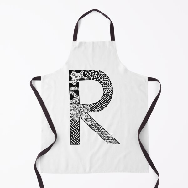 Item preview, Letter R zentangle designed and sold by SavannaHandmade.