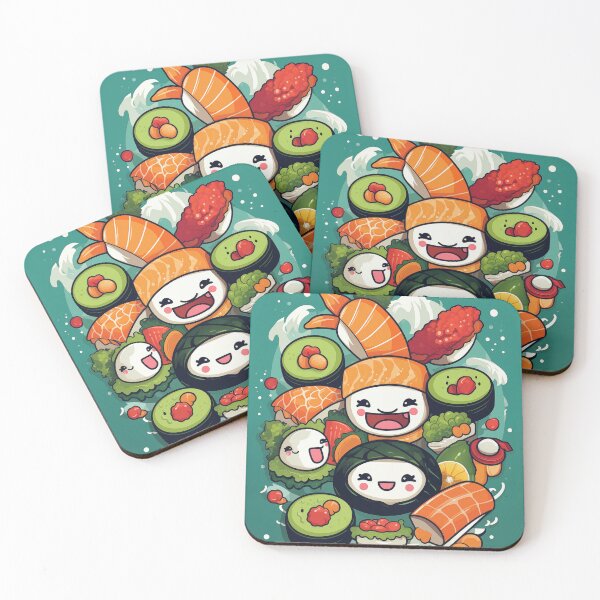 Item preview, Joyful Sushi Friends Gathering designed and sold by Varadar.