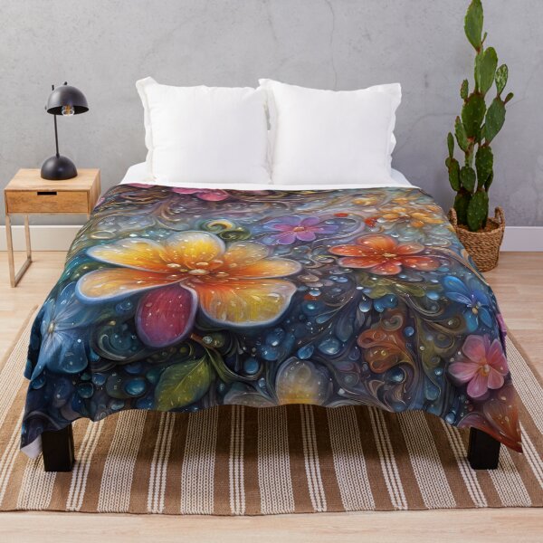 Aperçu de l'œuvre Colorful Flower Pattern créée et vendue par TheArtOfPat.