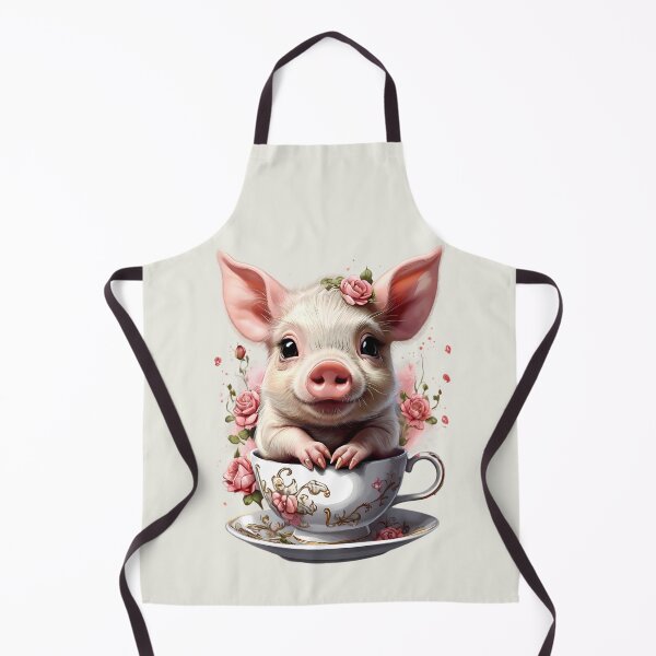 Item preview, Teacup Pig - Pink Roses designed and sold by BajanTees.
