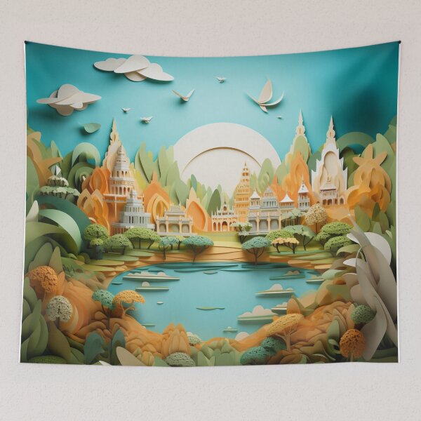 Item preview, Cityscape In Paper Art designed and sold by NDMDesignStudio.