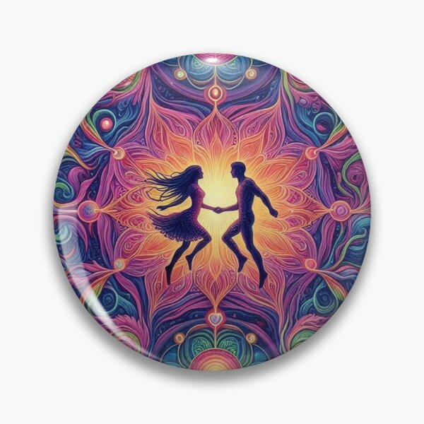 Item preview, Psychedelic Chakra  Soulmates  designed and sold by juss22.