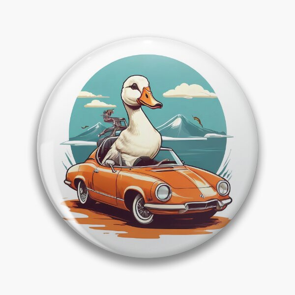 Item preview, Goose Riding a Super Car designed and sold by WIKWOK.