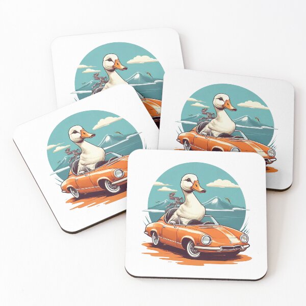 Item preview, Goose Riding a Super Car designed and sold by WIKWOK.