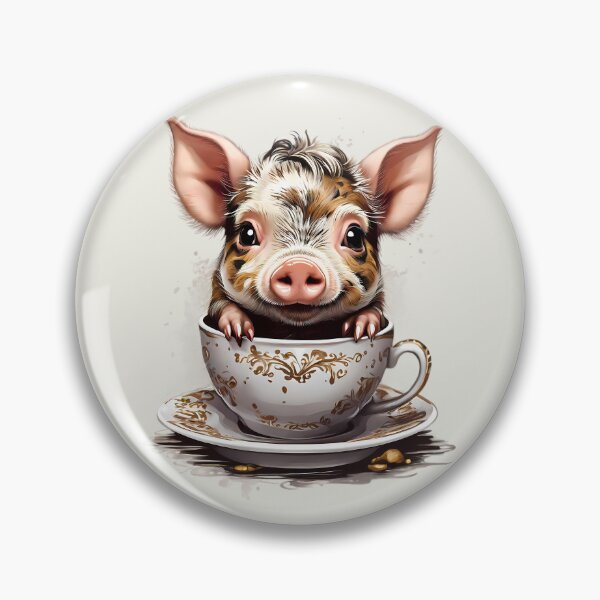 Item preview, Teacup Pig, Brown and Black designed and sold by BajanTees.