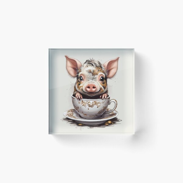 Item preview, Teacup Pig, Brown and Black designed and sold by BajanTees.
