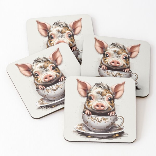 Item preview, Teacup Pig, Brown and Black designed and sold by BajanTees.