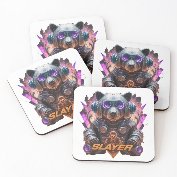 Item preview, techno bear slayer designed and sold by SabyDigitalArt.