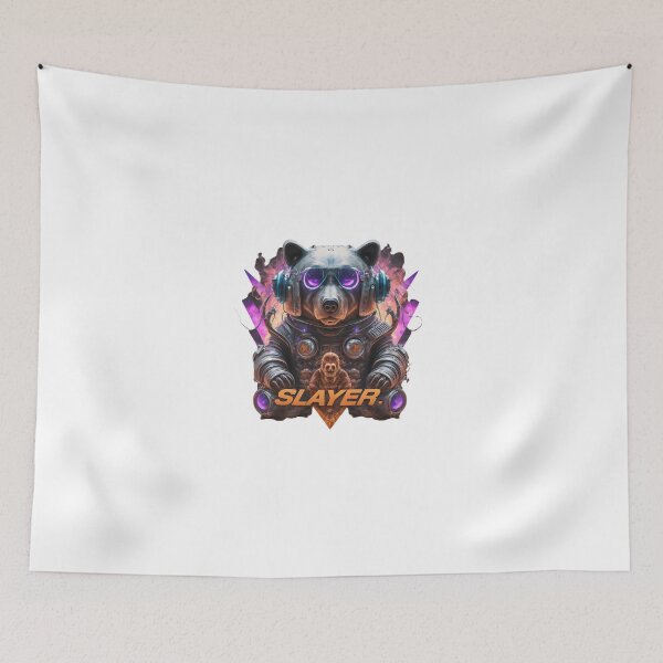 Item preview, techno bear slayer designed and sold by SabyDigitalArt.