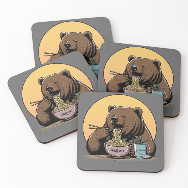Item preview, a vegan grizzly bear  designed and sold by Thirty8s.