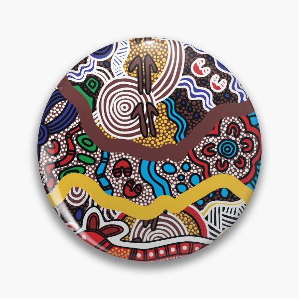 Item preview, Authentic Aboriginal Art - Kangaroo Dreaming full colour Aspley Hornets designed and sold by HogarthArts.