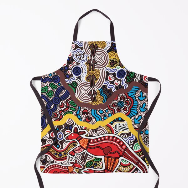 Item preview, Authentic Aboriginal Art - Kangaroo Dreaming full colour Aspley Hornets designed and sold by HogarthArts.